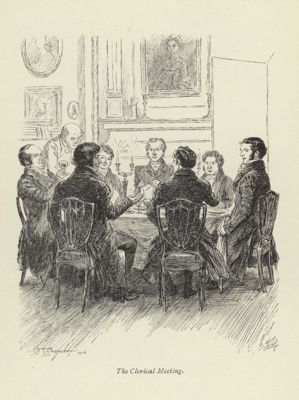 George Eliot tarafından Amos Barton için illüstrasyon by Hugh Thomson