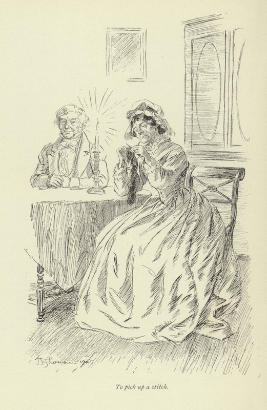 George Eliot tarafından Amos Barton için illüstrasyon by Hugh Thomson