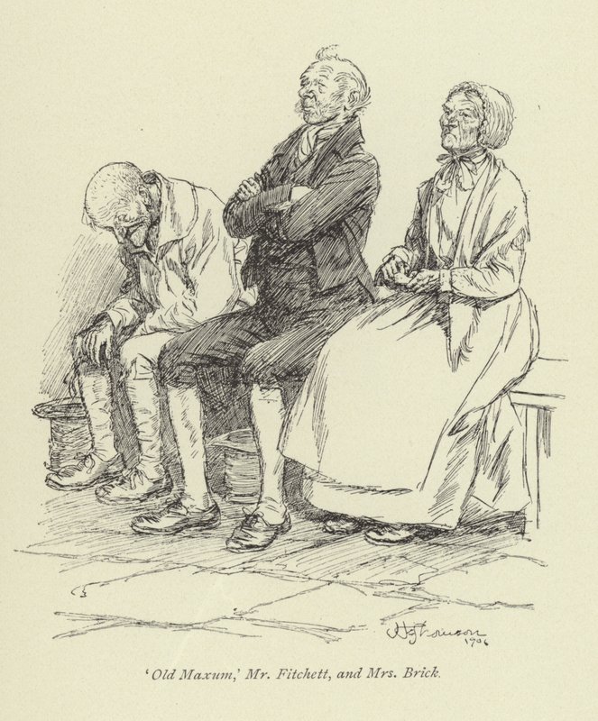 George Eliot tarafından Amos Barton için illüstrasyon by Hugh Thomson