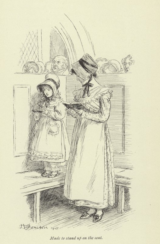 George Eliot tarafından Amos Barton için illüstrasyon by Hugh Thomson