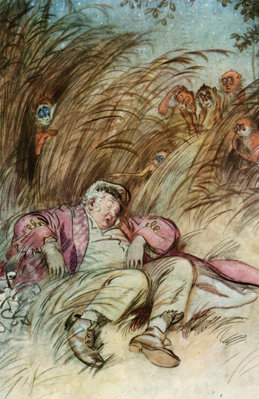 JM Barrie'nin The Admirable Crichton'ı için İllüstrasyon by Hugh Thomson