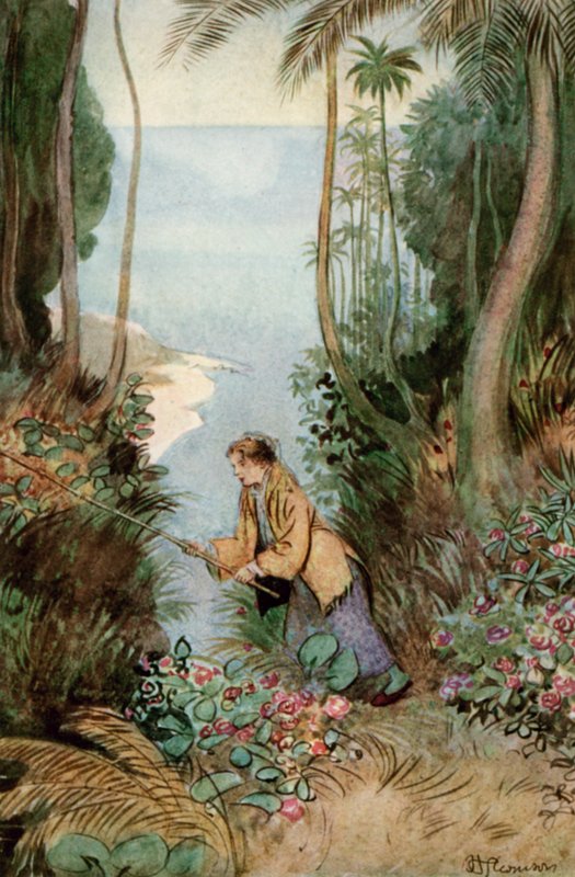 J M Barries The Admirable Crichton için İllüstrasyon by Hugh Thomson