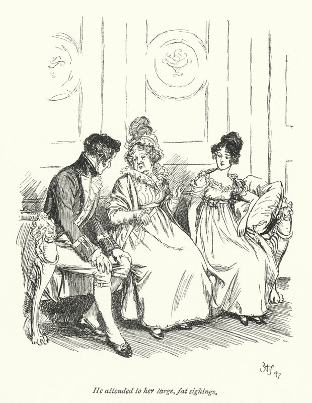 Jane Austen tarafından İkna için İllüstrasyon (lito) by Hugh Thomson