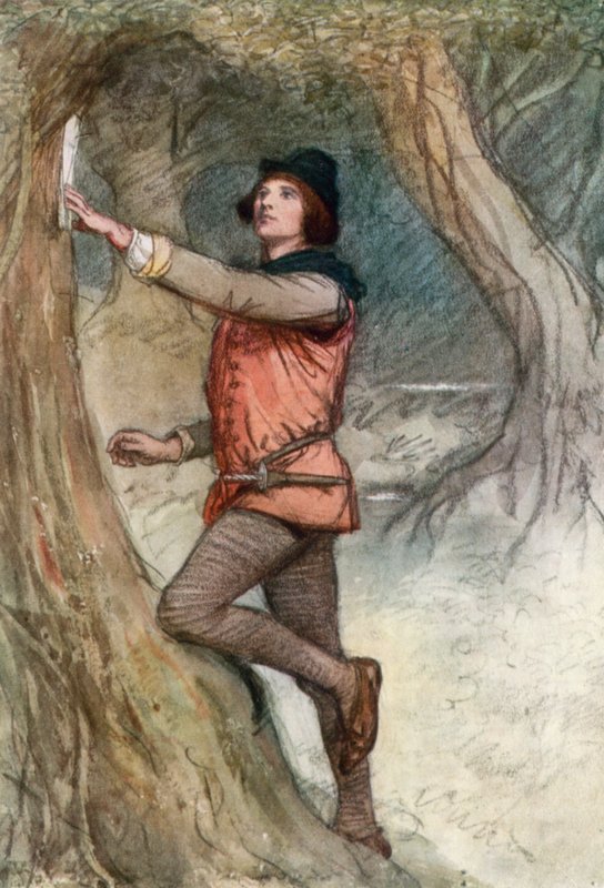 İstediğiniz Gibi Shakespeare için İllüstrasyon by Hugh Thomson