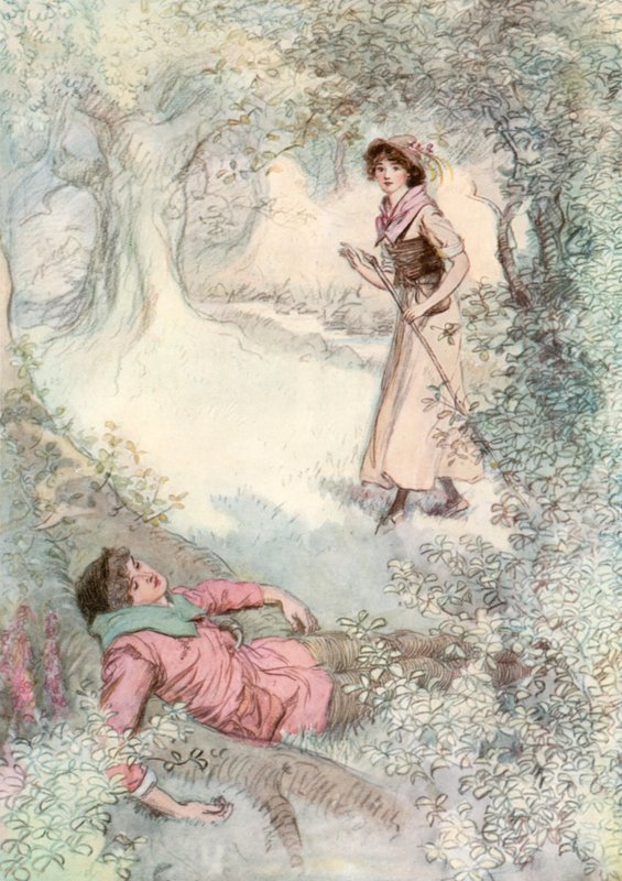İstediğiniz Gibi Shakespeare için İllüstrasyon by Hugh Thomson