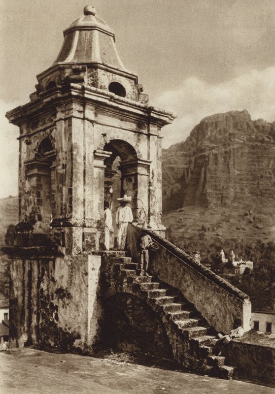 Meksika: Taxco (b/w fotoğraf) by Hugo Brehme
