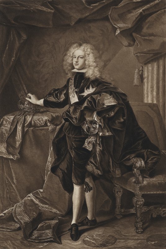 Philip V, İspanya Kralı (lito) by Hyacinthe (after) Rigaud