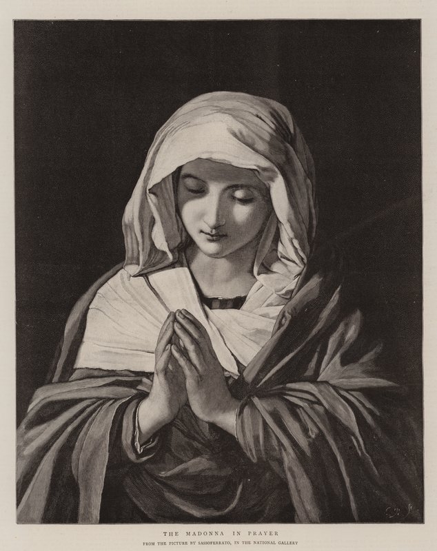 Madonna dua ediyor by Il Sassoferrato