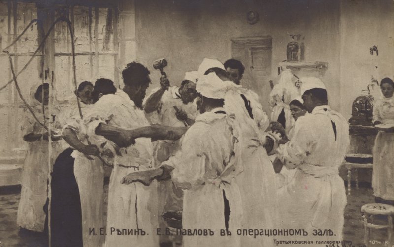 Ameliyathanede Cerrah E Pavlov, 1888 by Ilya Efimovich after Repin
