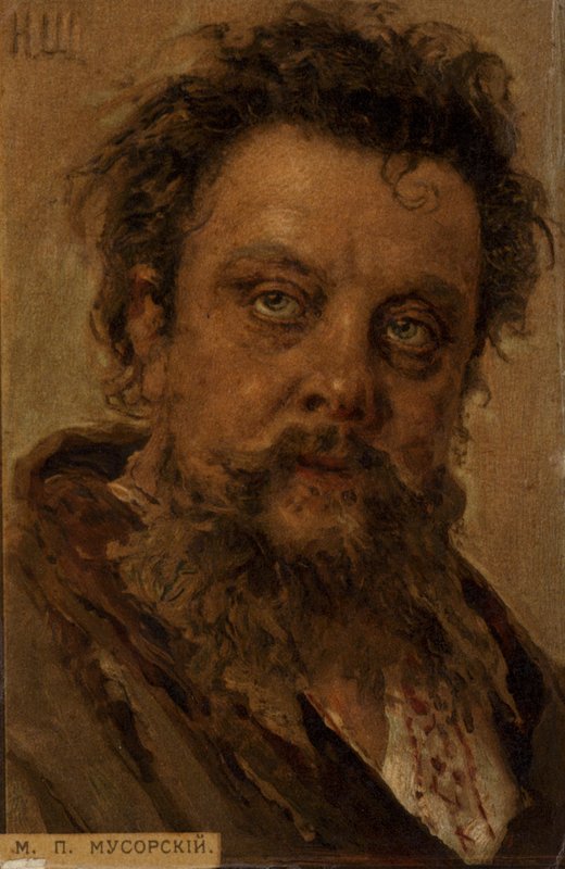 Mütevazı Mussorgsky, Rus besteci by Ilya Efimovich Repin