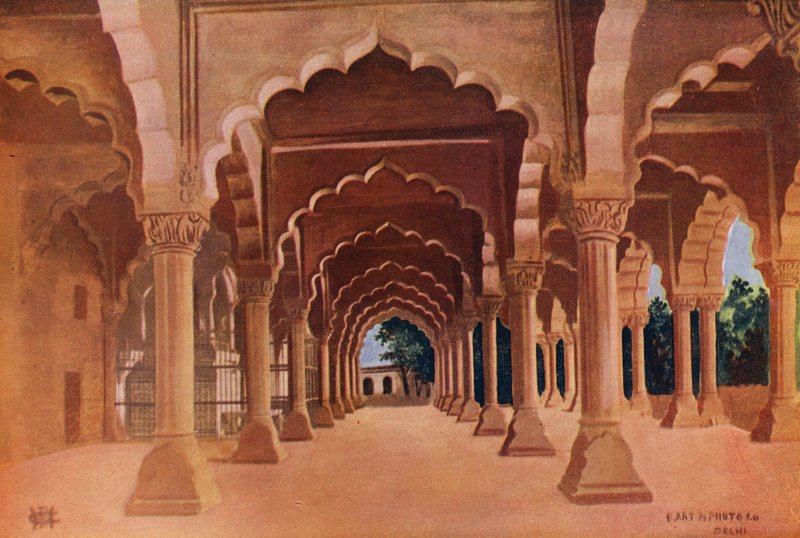 Diwan Am, Delhi Kalesi (renkli fotoğraf) by Indian photographer