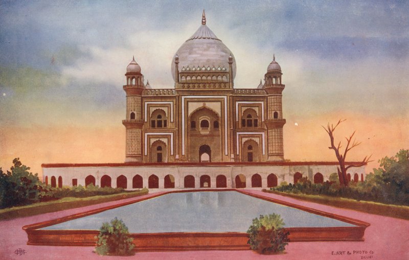 Safdar Jang Türbesi, Delhi (renkli fotoğraf) by Indian photographer