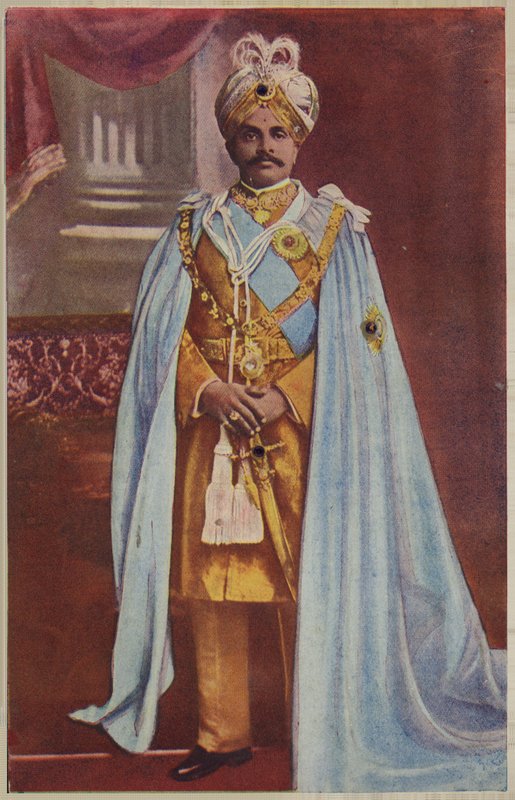 Sree Krishna Wadiyar Bahadur (renkli fotoğraf) by Indian photographer