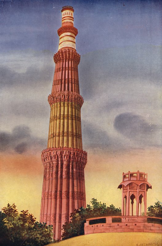 Kutub Minar, Delhi (renkli fotoğraf) by Indian photographer