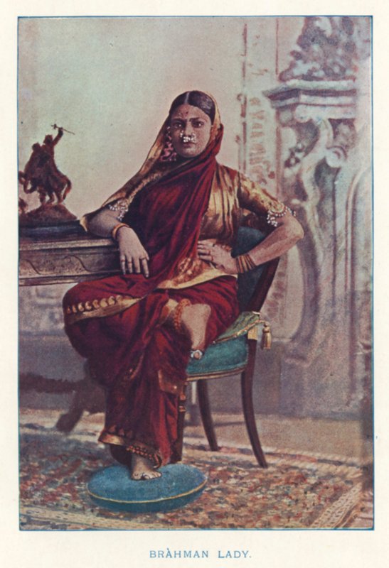 Kızılderili Yerlileri: Brahman Lady (renkli fotoğraf) by Indian photographer