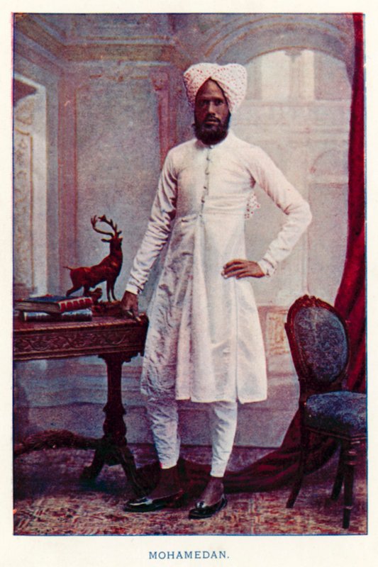 Hint Yerlileri: Mohamedan (renkli fotoğraf) by Indian photographer
