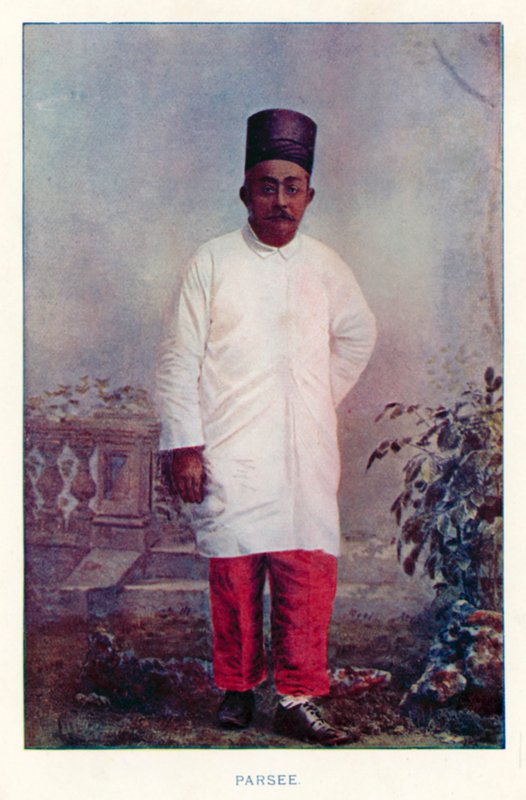Hint Yerlileri: Parsee (renkli fotoğraf) by Indian photographer