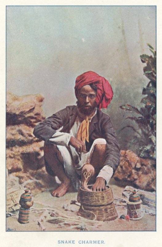 Kızılderili Yerlileri: Yılan Oynatıcı (renkli fotoğraf) by Indian photographer