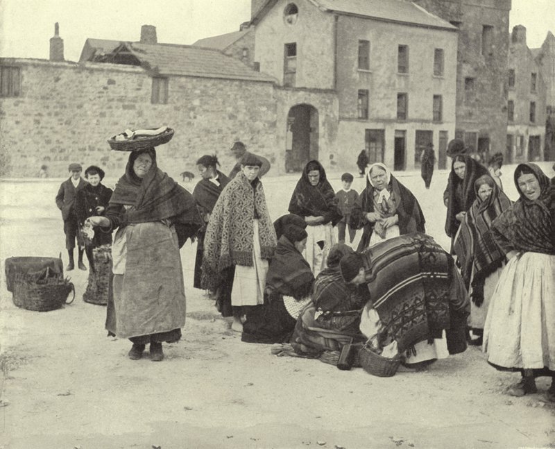 Balık Pazarı, Galway (s/b fotoğraf) by Irish Photographer