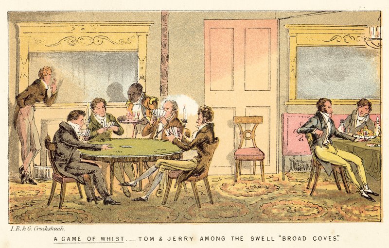 Bir Whist Oyunu by Isaac, Robert and George Cruikshank