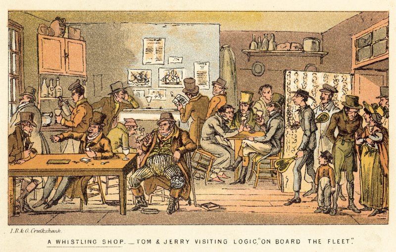 Bir Islık Dükkanı by Isaac, Robert and George Cruikshank