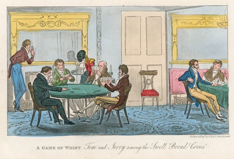 Bir ıslık oyunu; Tom ve Jerry geniş koyların arasında by Isaac, Robert and George Cruikshank