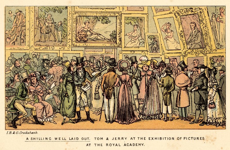İyi düzenlenmiş bir şilin by Isaac, Robert and George Cruikshank