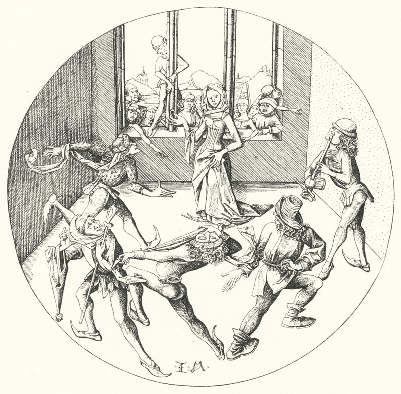 Yüzüğün Etrafında Dans (gravür) by Israhel van the Elder Meckenem