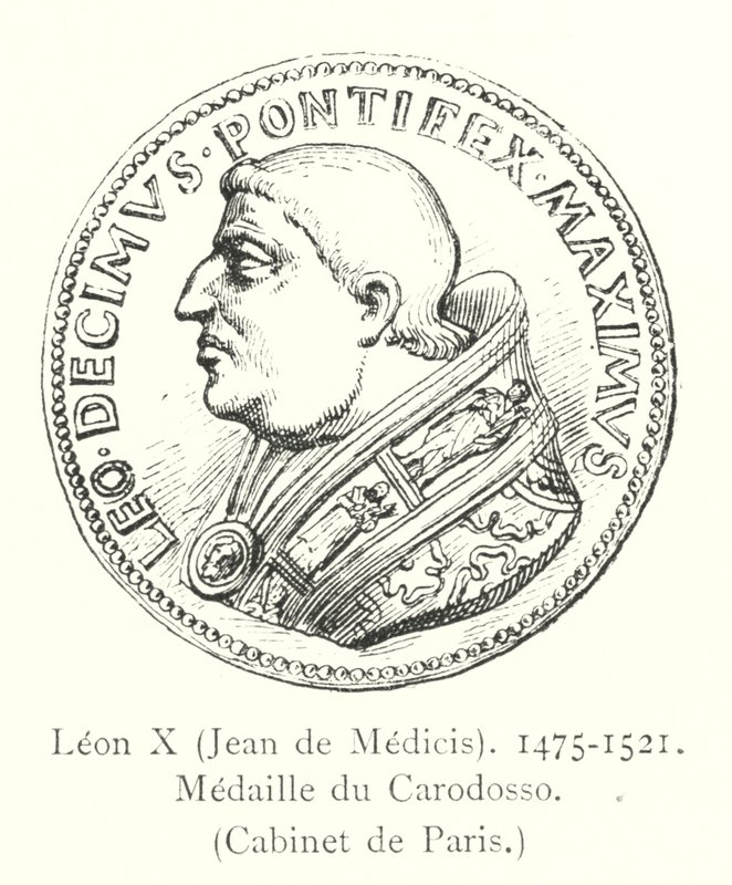 Leon X, Jean de Medicis, 1475-1521, Medaille du Carodosso, Kabine de Paris by Italian School