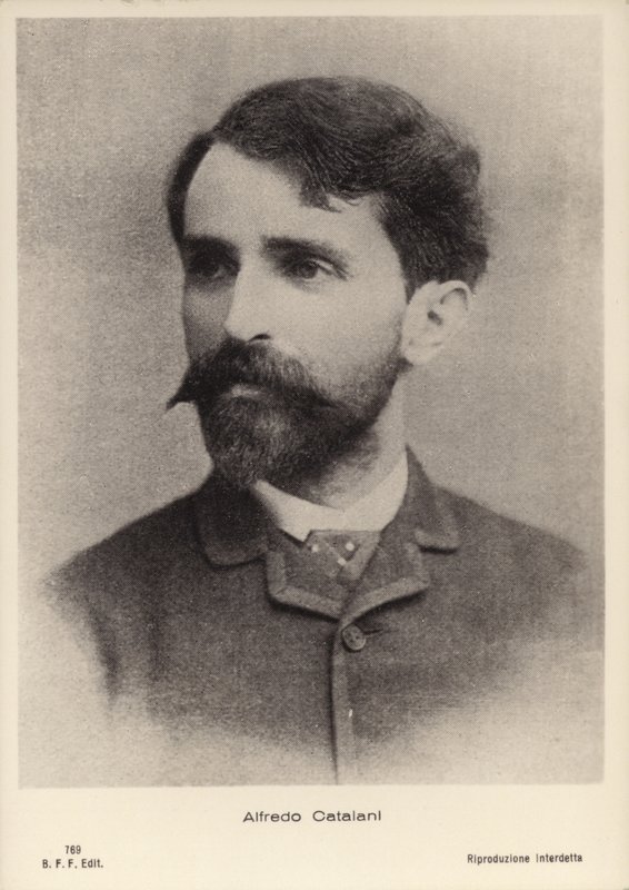 Alfredo Catalani, İtalyan opera bestecisi (1854-1893) by Italian Photographer