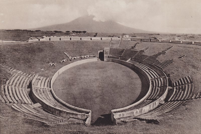 Anfiteatro, Amfitiyatro (s/b fotoğraf) by Italian Photographer