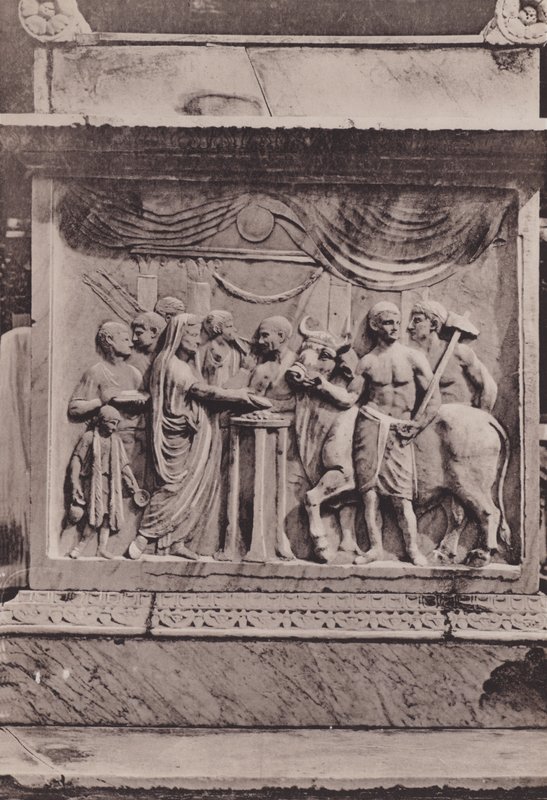 Ara Del Tempio Di Mercurio Di Vespasiano, Mercur Sunağı veya Vespasian Tapınağı (s / b fotoğraf) by Italian Photographer