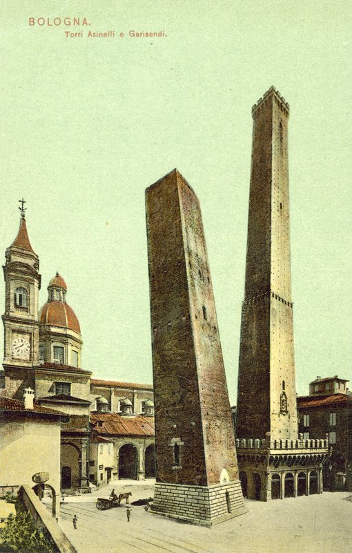 Bologna, İtalya, Asinelli ve Garisendi Kuleleri by Italian Photographer