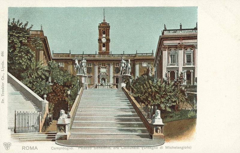 Campidoglio, Roma (renkli fotoğraf) by Italian Photographer