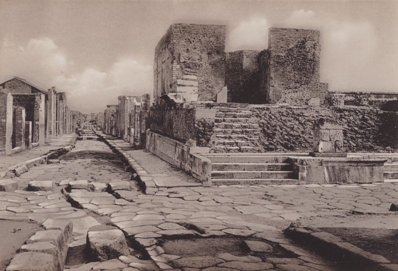 Empio Della Fortuna, Fortune Tapınağı (s / b fotoğraf) by Italian Photographer