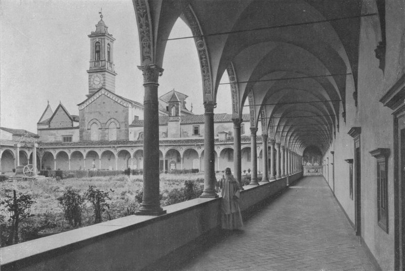 Floransa, Çevre, Certosa, Büyük Manastır (s / b fotoğraf) by Italian Photographer