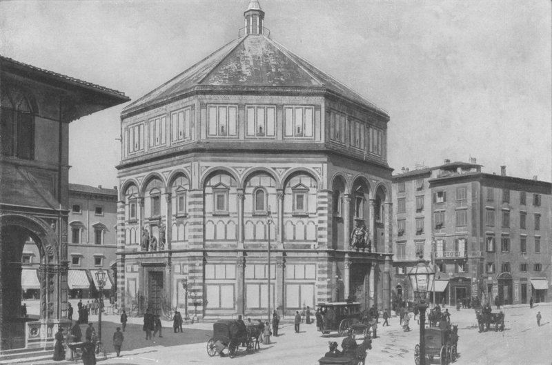 Floransa, Vaftizhane (s / b fotoğraf) by Italian Photographer