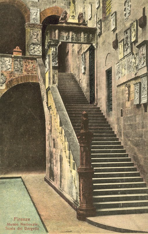 Florence, Italya, Bargello, Merdiven by Italian Photographer