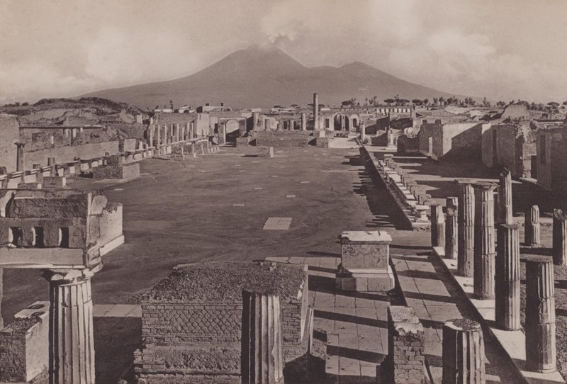 Foro Civile, Forum (s/b fotoğraf) by Italian Photographer