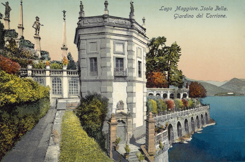 Isola Bella, Maggiore Gölü (renkli fotoğraf) by Italian Photographer