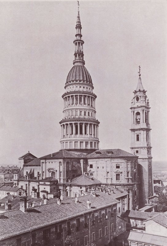 İtalya: Novara, San Gaudenzio (s/b fotoğraf) by Italian Photographer