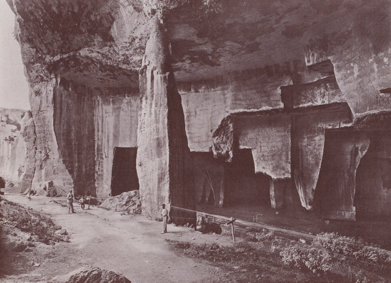 İtalya: Siraküza, Latomia del Paradiso (s/b fotoğraf) by Italian Photographer