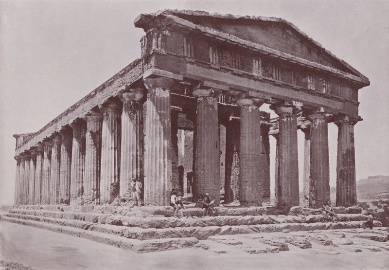 İtalya: Concordia Tapınağı, Agrigento (s/b fotoğraf) by Italian Photographer