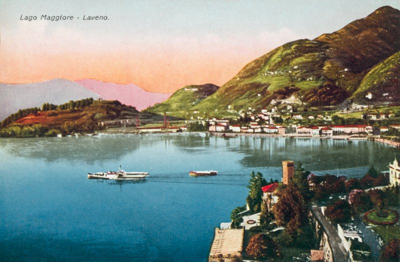 Maggiore Gölü, Laveno (renkli fotoğraf) by Italian Photographer