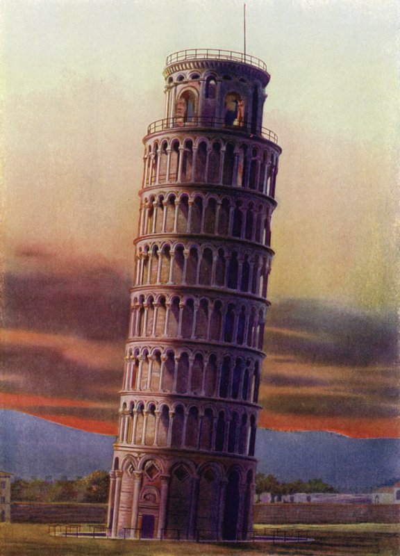 Pisa Kulesi, İtalya (renkli fotoğraf) by Italian Photographer