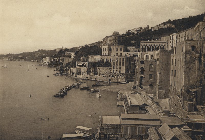 Napoli: Posillipo (s/b fotoğraf) by Italian Photographer