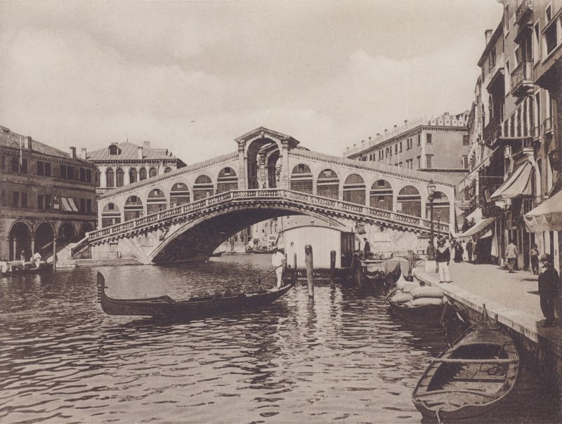 Rialto Köprüsü (s / b fotoğraf) by Italian Photographer