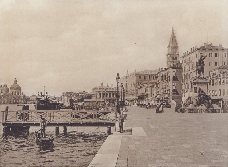 Riva Degli Schiavoni (s/b fotoğraf) by Italian Photographer