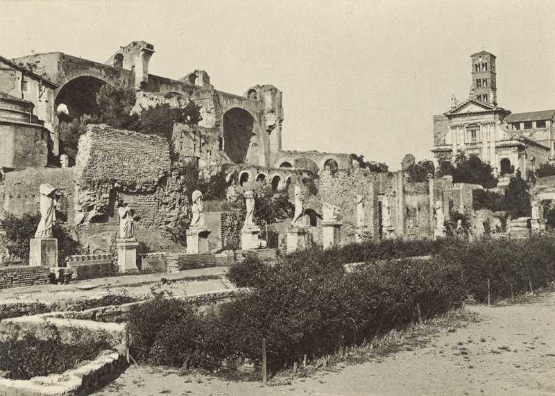 Roma Forumu, Konstantin Bazilikası, Romulus Tapınağı ve Vesta Bakireleri Evi by Italian Photographer