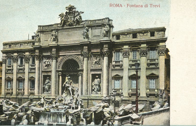 Roma, İtalya, Trevi Çeşmesi by Italian Photographer